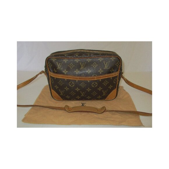 Louis Vuitton Trocadero Monogram Canvas Leather Crossbody Bag & Dust Bag MB0041 - Picture 1 of 16